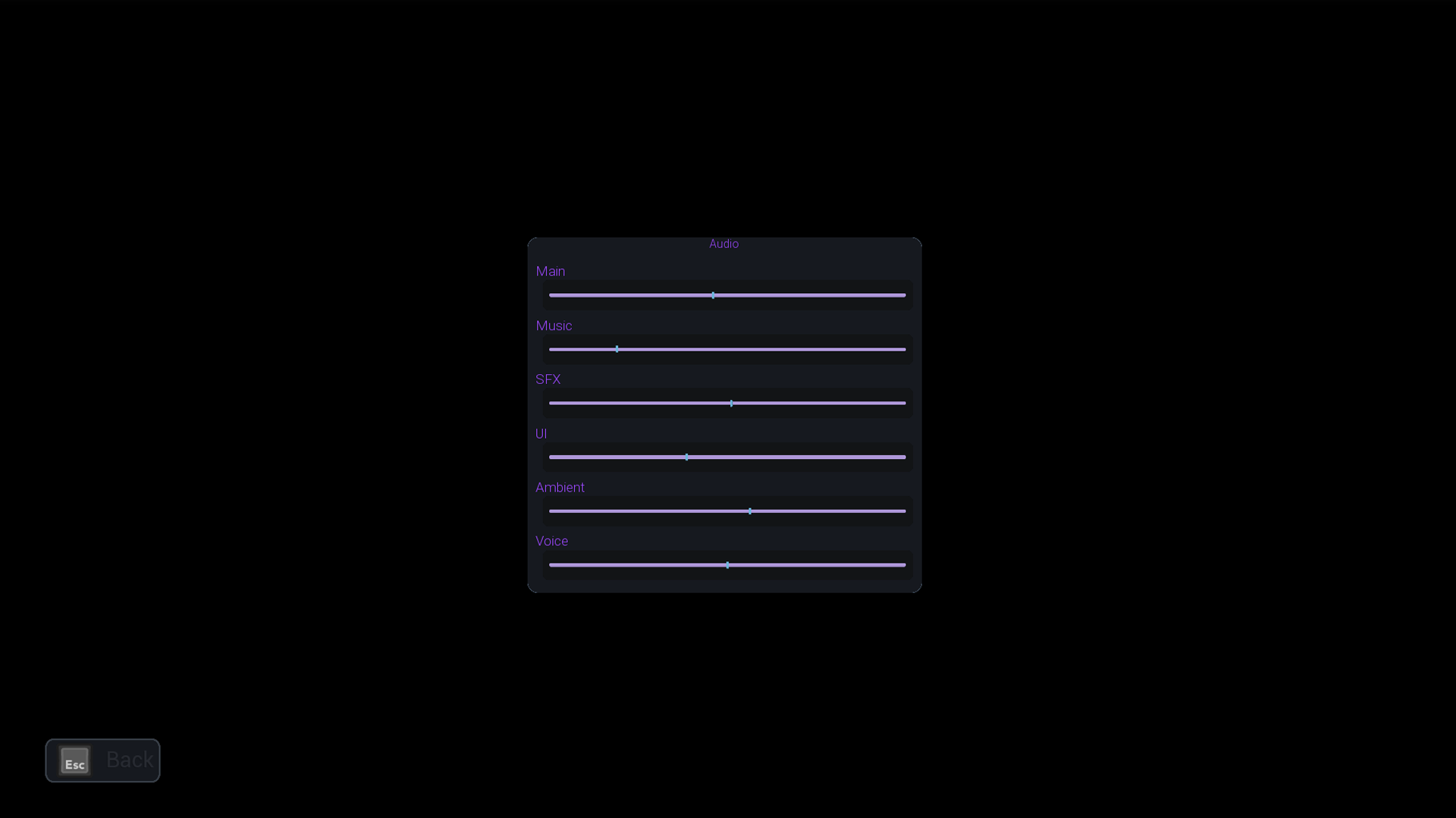 Audio Settings
