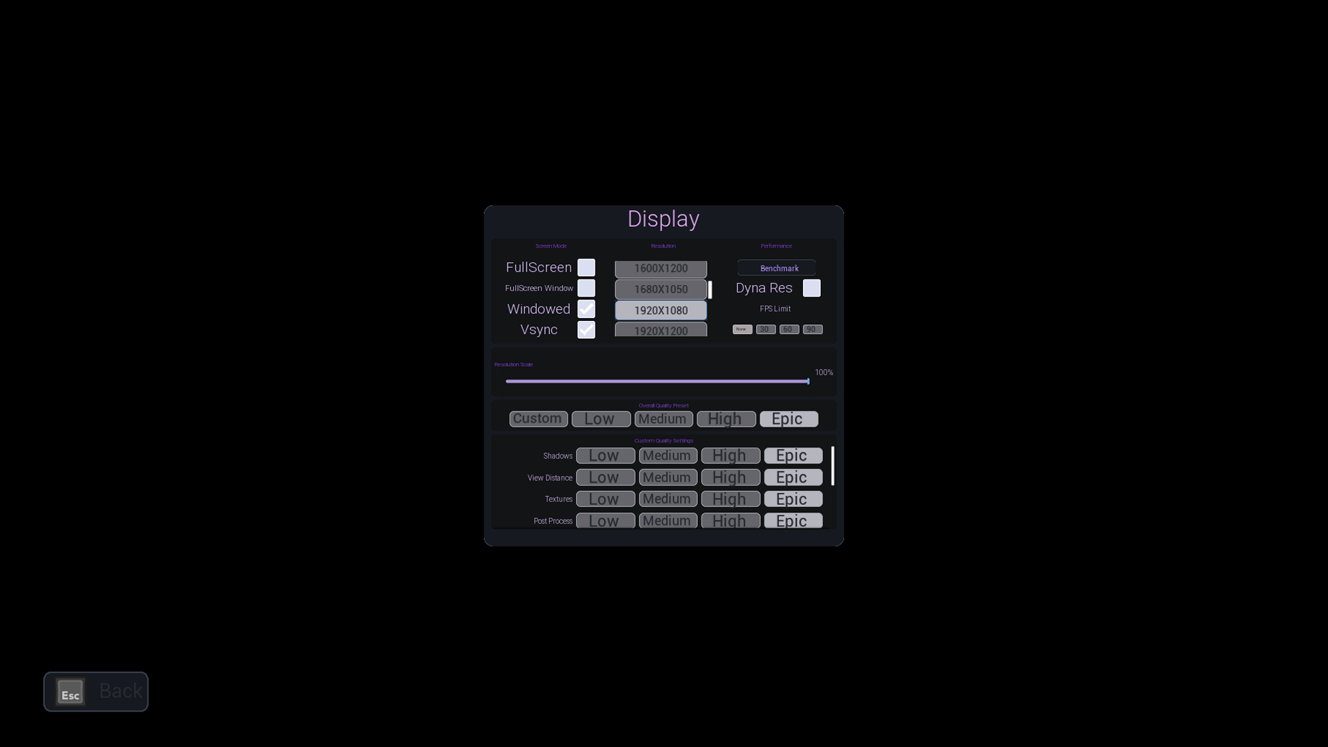 Display Settings